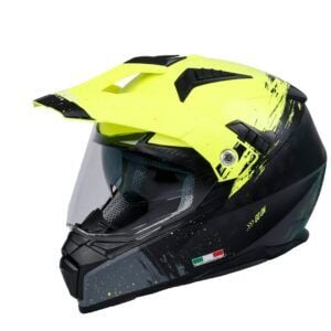 SWAY SW X60 SAND Yellow Black Cross Kask