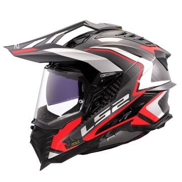 LS2 EXPLORER C KARBON FRONTIER II KIRMIZI KROS KASK