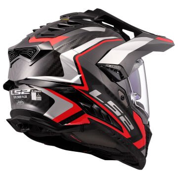 LS2 EXPLORER C KARBON FRONTIER II KIRMIZI KROS KASK
